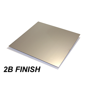 What is 2B finish in stainless steel?